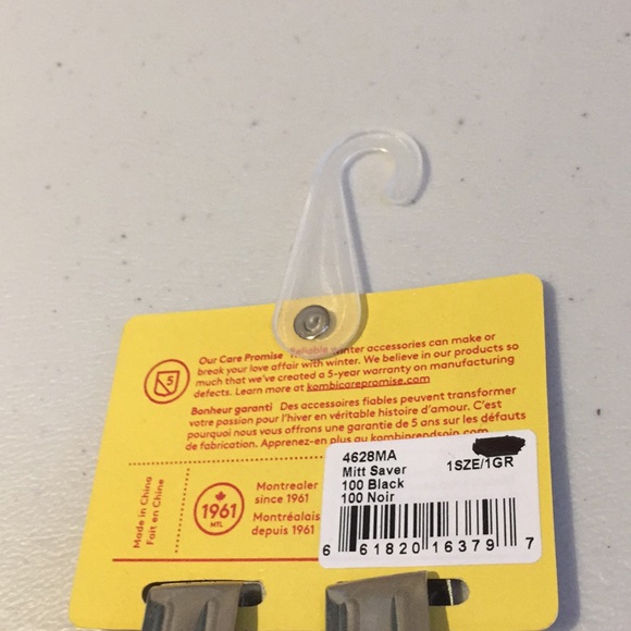 3 Pairs Hand Knit Mittens & Kombi Mitt Clips Kids Children's - Picture 12 of 16